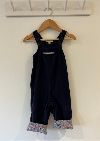 JoJo Maman Bebe Corduroy Dungarees (9-12M)