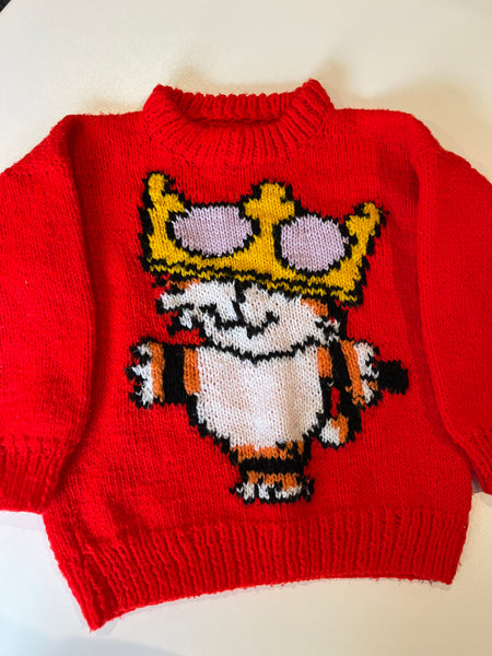 Vintage Hand knit fits 1-2y