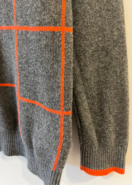 M and S Grey and Orange Jumper (5-6Y)