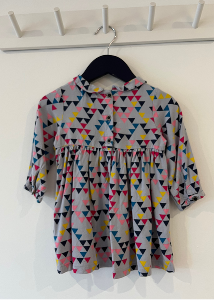 Next Geometric Print Grey Dress (9-12M)