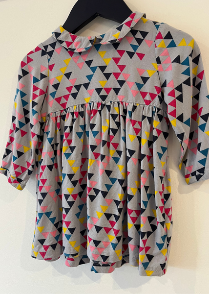 Next Geometric Print Grey Dress (9-12M)