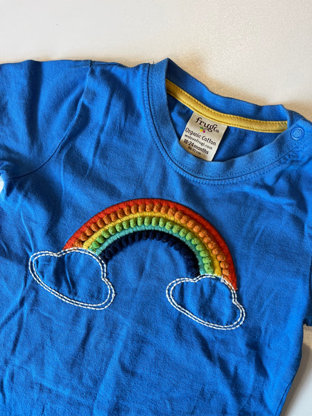 Frugi rainbow t-shirt 18-24m