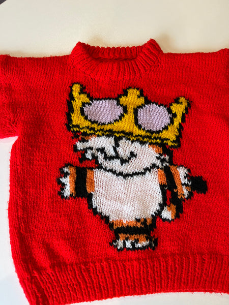 Vintage Hand knit fits 1-2y