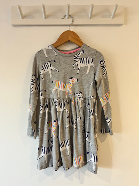 M&S skater zebra dress (4-5y)