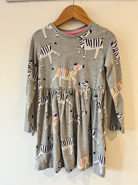 M&S skater zebra dress (4-5y)