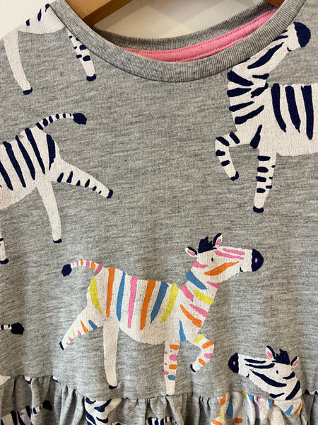 M&S skater zebra dress (4-5y)