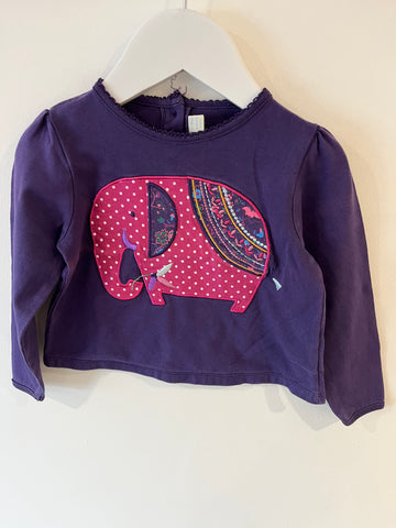 Jojo Maman Bebe elephant top (12-18m)