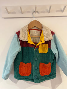 Little Bird sherpa coat 3-4Y