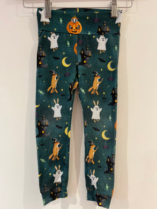 Forest Animals Halloween leggings 3-4Y