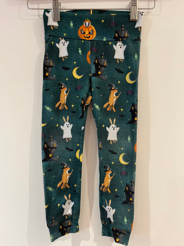 Forest Animals Halloween leggings 3-4Y