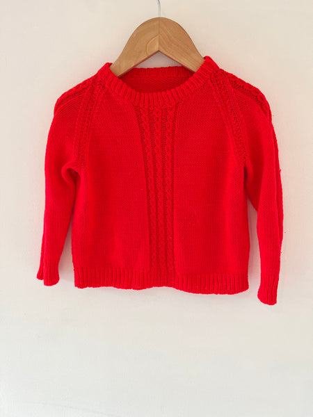 Handknit size estimate (12-18m)