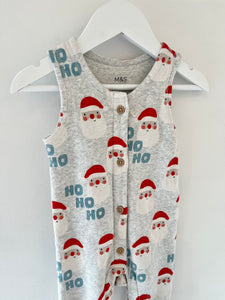 M&S Santa dungarees (9-12m)