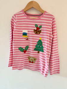 Mini Boden striped top (6-7y)