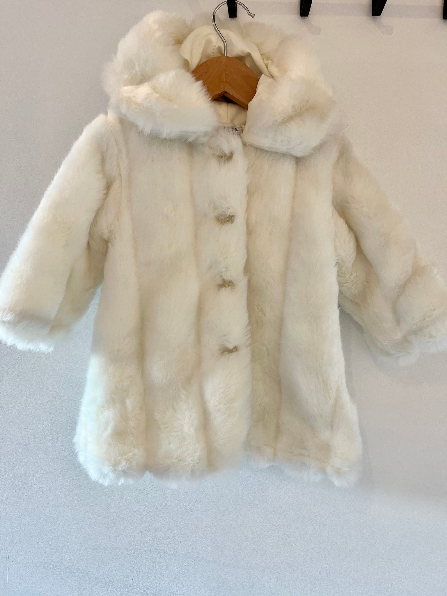 Mamas & Papas Faux fur coat (12-18m) Quite generous