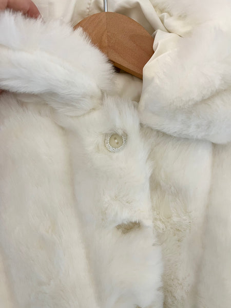 Mamas & Papas Faux fur coat (12-18m) Quite generous