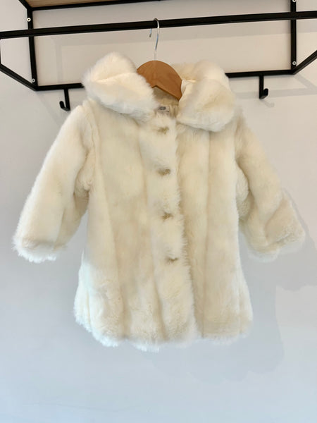 Mamas & Papas Faux fur coat (12-18m) Quite generous