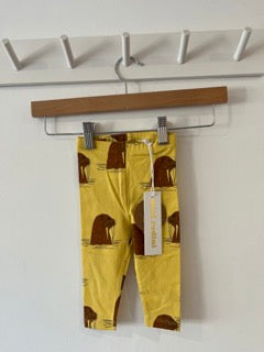 BNWT Mini Rodini Walrus Leggings Yellow (3-6M)