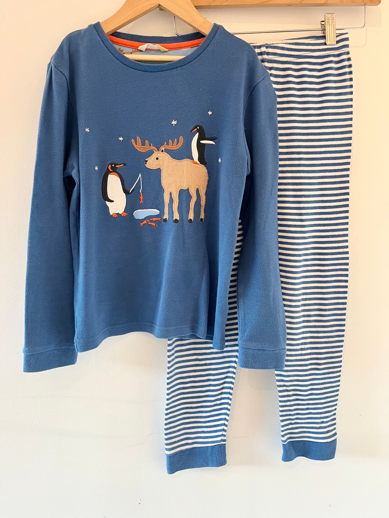 John Lewis fishing penguin Pjs (8-9y)