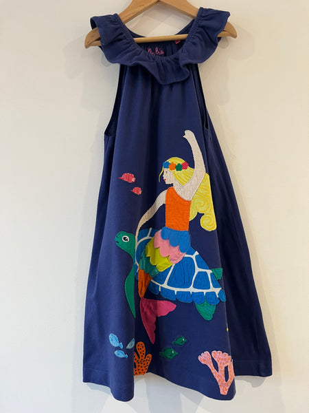 Mini Boden mermaid turtle dress (9-10y)