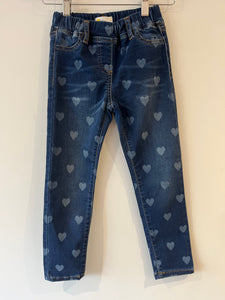 Mini Boden heart jeggings (5-6Y)