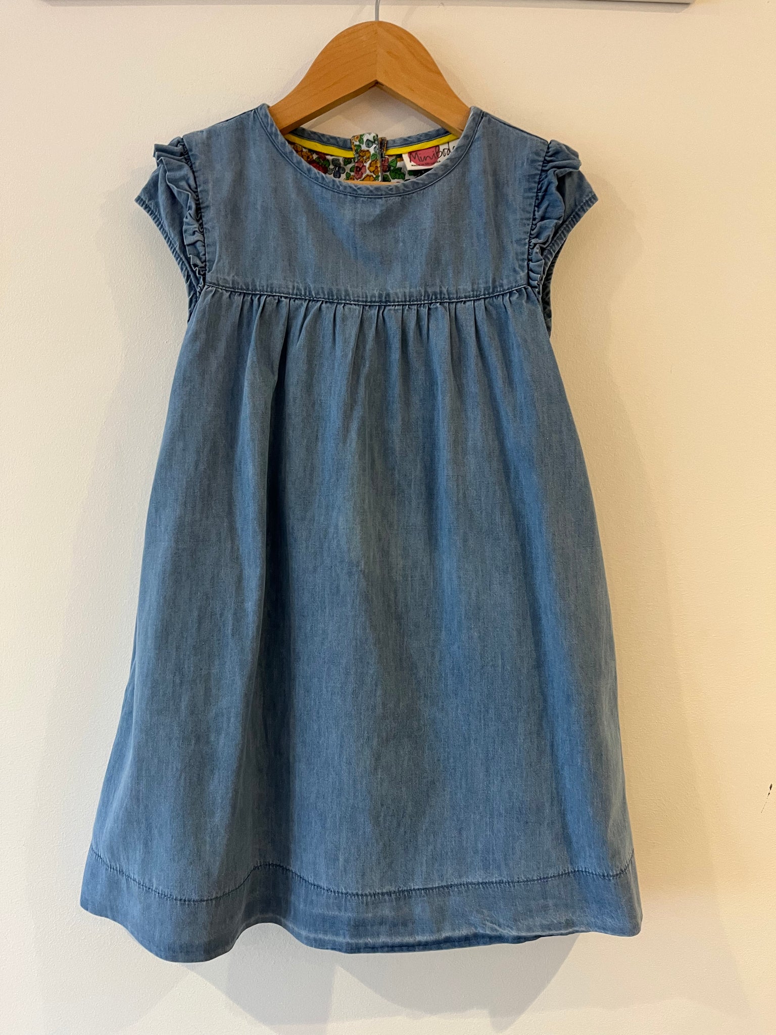 Mini Boden denim double layered dress (5-6Y)