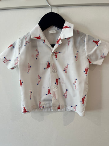 Vintage cotton shirt (6-9m)