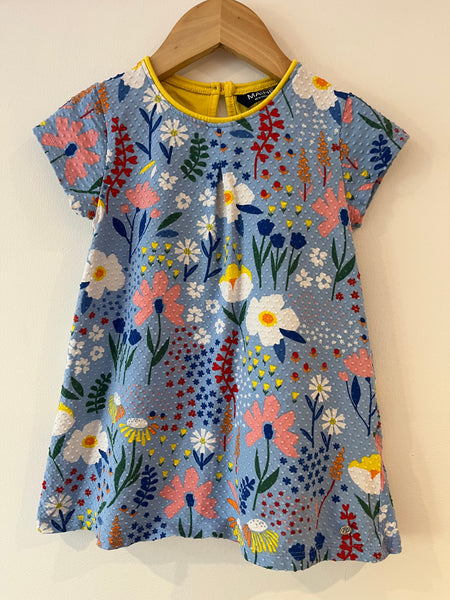 Maine textured floral short dress 2-3Y