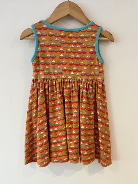 Duns sail boat dress (86/12-18m)