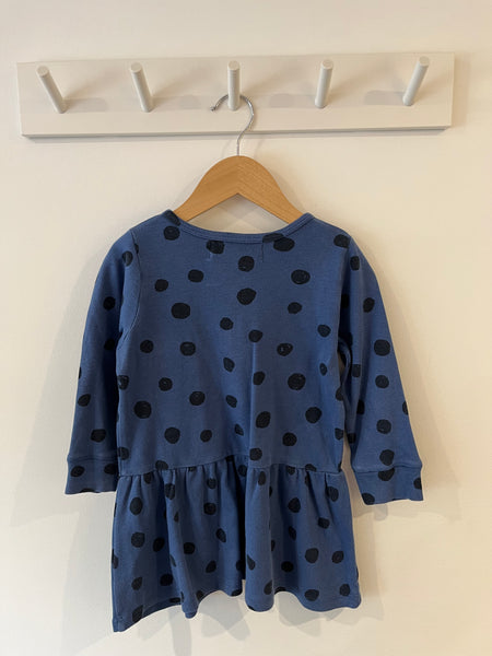 Nadadelazos blue spot dress (18-24m) *runs big*