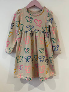 M&S butterfly sweatshirt dress (2-3Y)