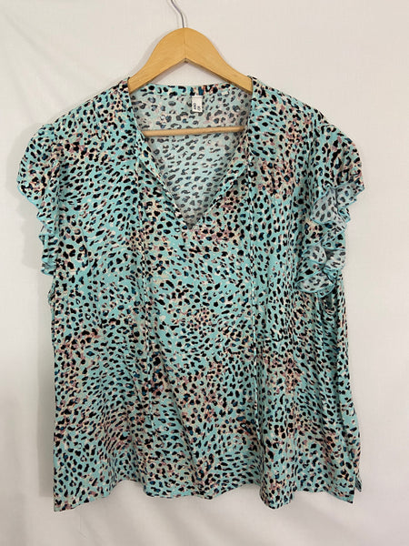 AND/OR blue blouse (size 20) *sizing 18*