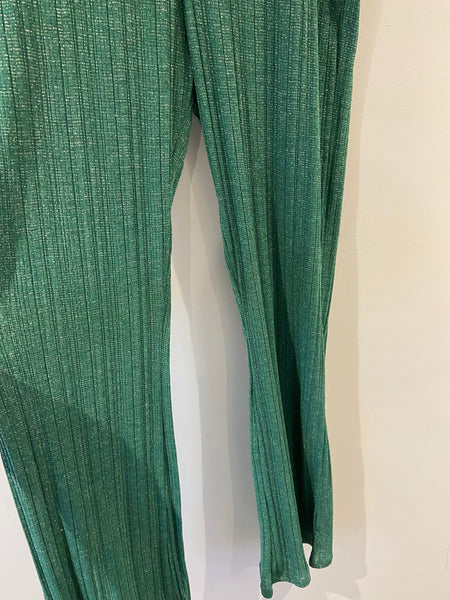 BNWT Next Green sparkly flared trousers (XL/18-20)